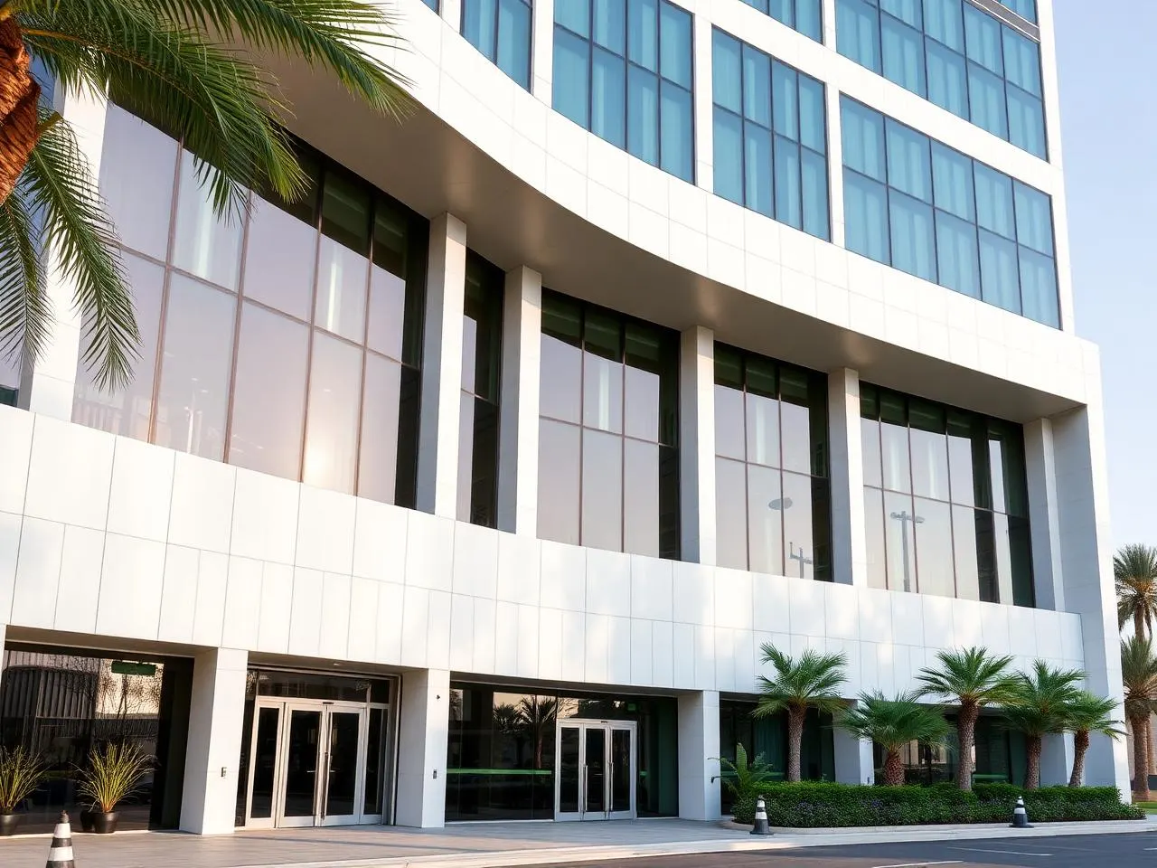 Smart government office building in Dubai with access control and energy monitoring